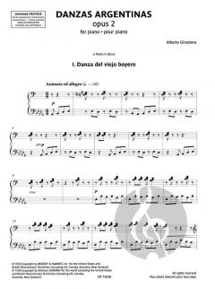 Danzas argentinas op. 2 von Alberto E. Ginastera für Klavier im Alle Noten Shop kaufen