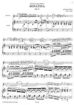 Sonatina op. 27 von Zdenék Fibich 