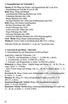 Lehrplan Sologesang 