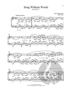 Song Without Words, Op. 30, No. 1 von Felix Mendelssohn Bartholdy 