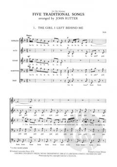 5 Traditional Songs (John Rutter) 