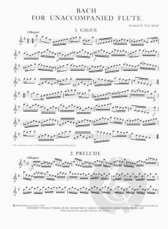 Bach für Querflöte ohne Begleitung im Alle Noten Shop kaufen