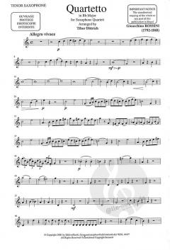 Quartett in Bb Major von Gioacchino Rossini 