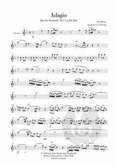 Adagio aus Serenade Nr. 11 in Eb-Dur von Wolfgang Amadeus Mozart 