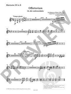 Offertorium in die solemnitatis von Carl Maria von Weber 